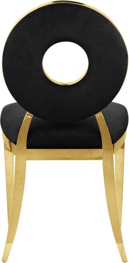 Carousel Dining Chair with Gold Legs (Set of 2)