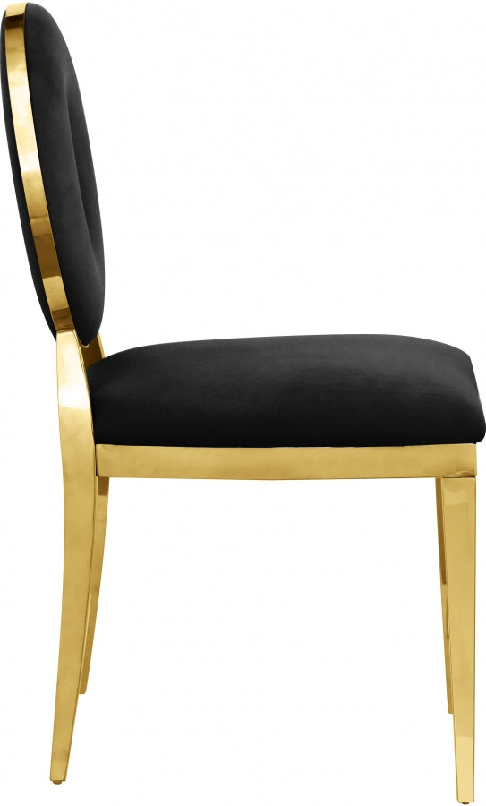Carousel Dining Chair with Gold Legs (Set of 2)