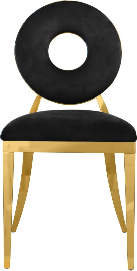 Carousel Dining Chair with Gold Legs (Set of 2)