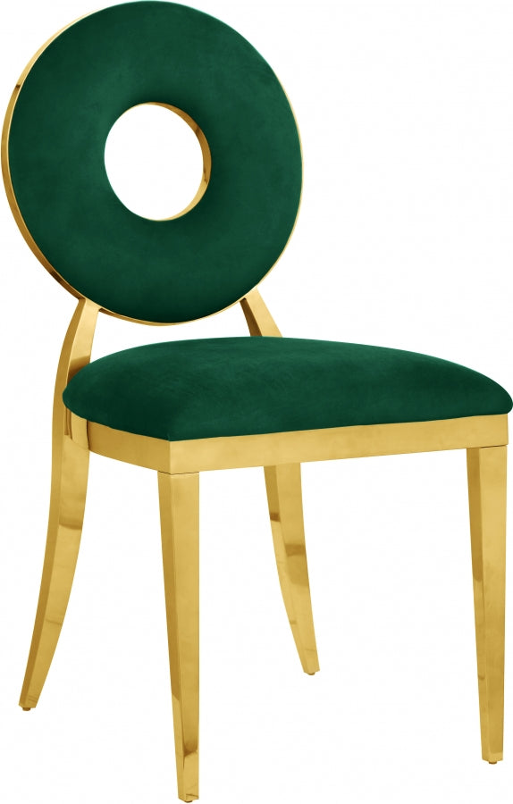 Carousel Dining Chair with Gold Legs (Set of 2)