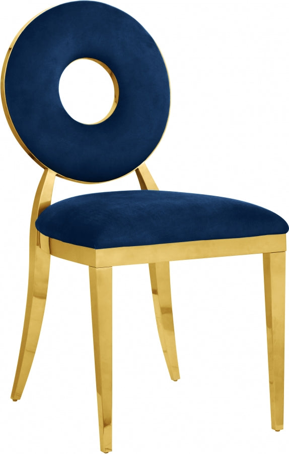 Carousel Dining Chair with Gold Legs (Set of 2)