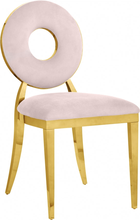 Carousel Dining Chair with Gold Legs (Set of 2)
