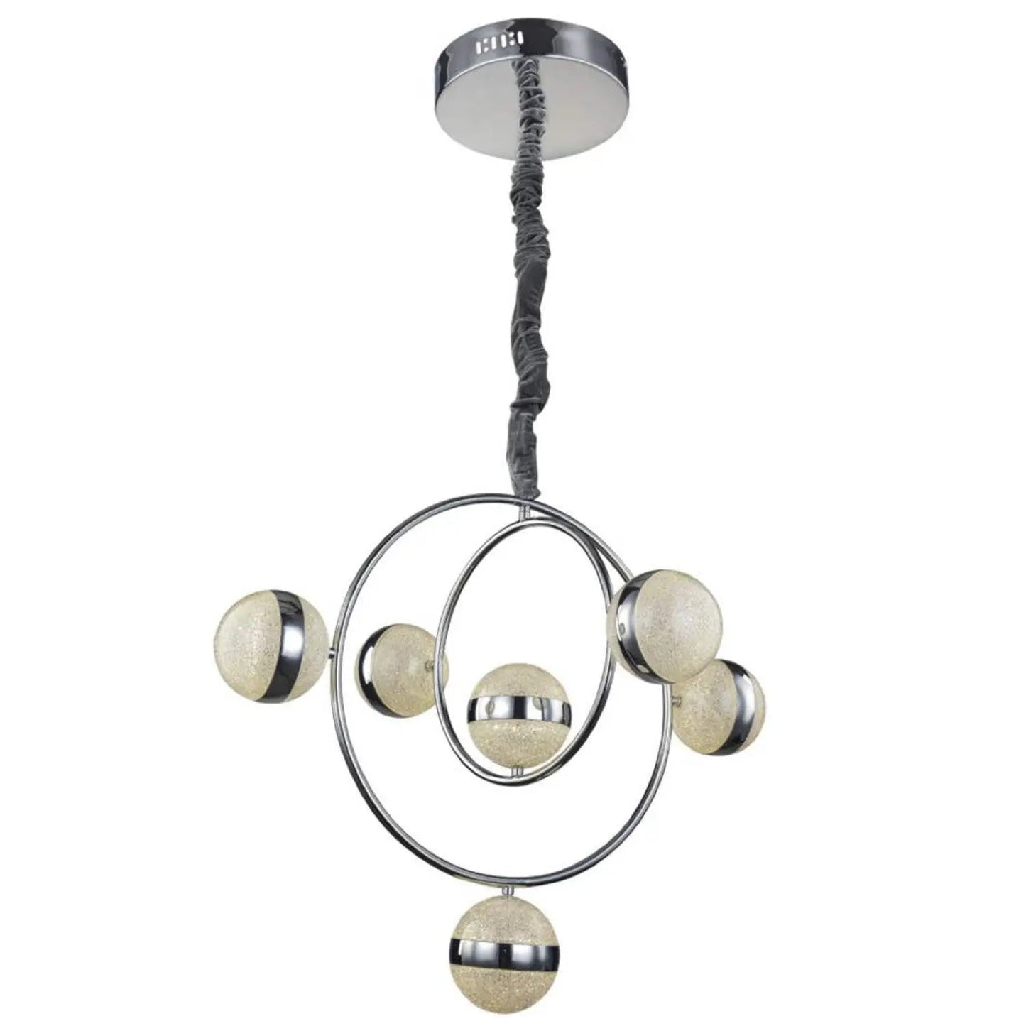 13RND29CH Chrome Round Chandelier - Ferro Furniture