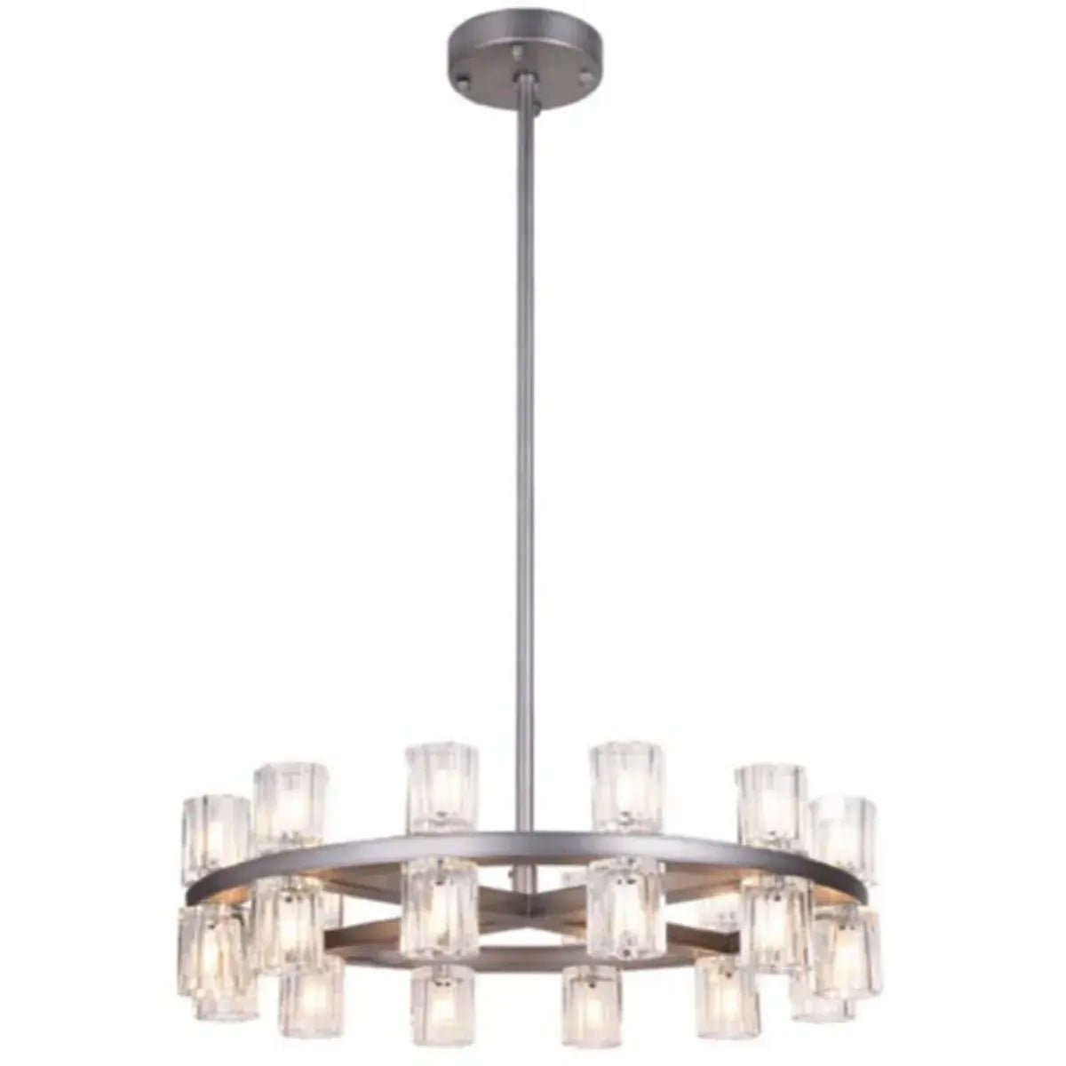 14RND24PT Pewter Round Chandelier - Ferro Furniture