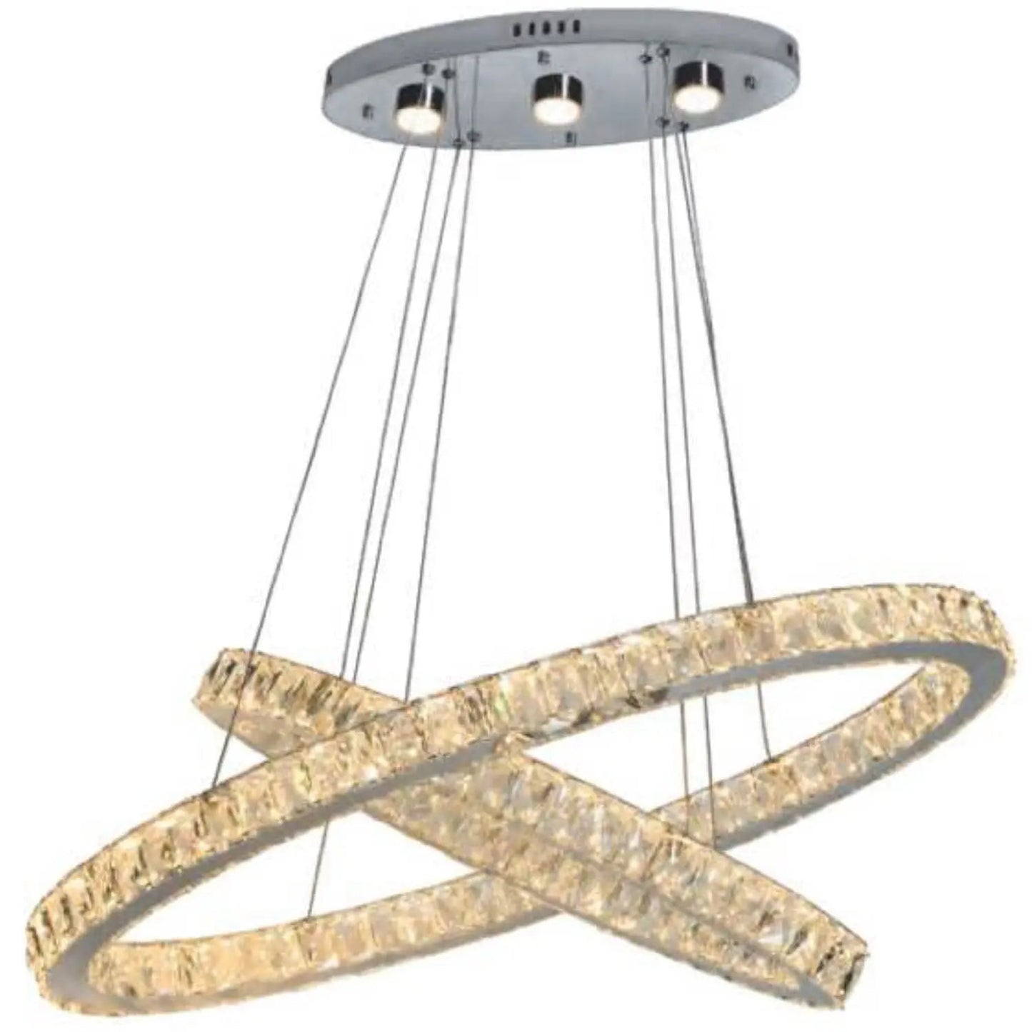 2043D36CCT Chrome Oval Chandelier - Ferro Furniture