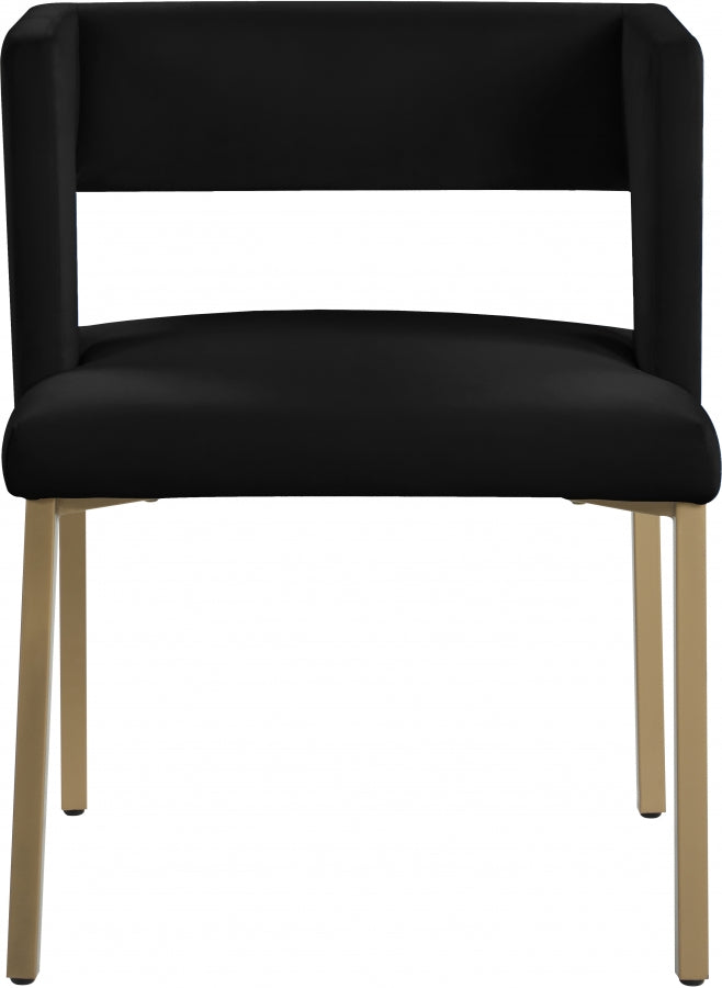 Caleb - Velvet Dining Chair with Gold Finished (Set of 2)