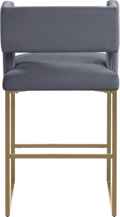 Caleb Counter Stool with Gold Finished (Set of 2)