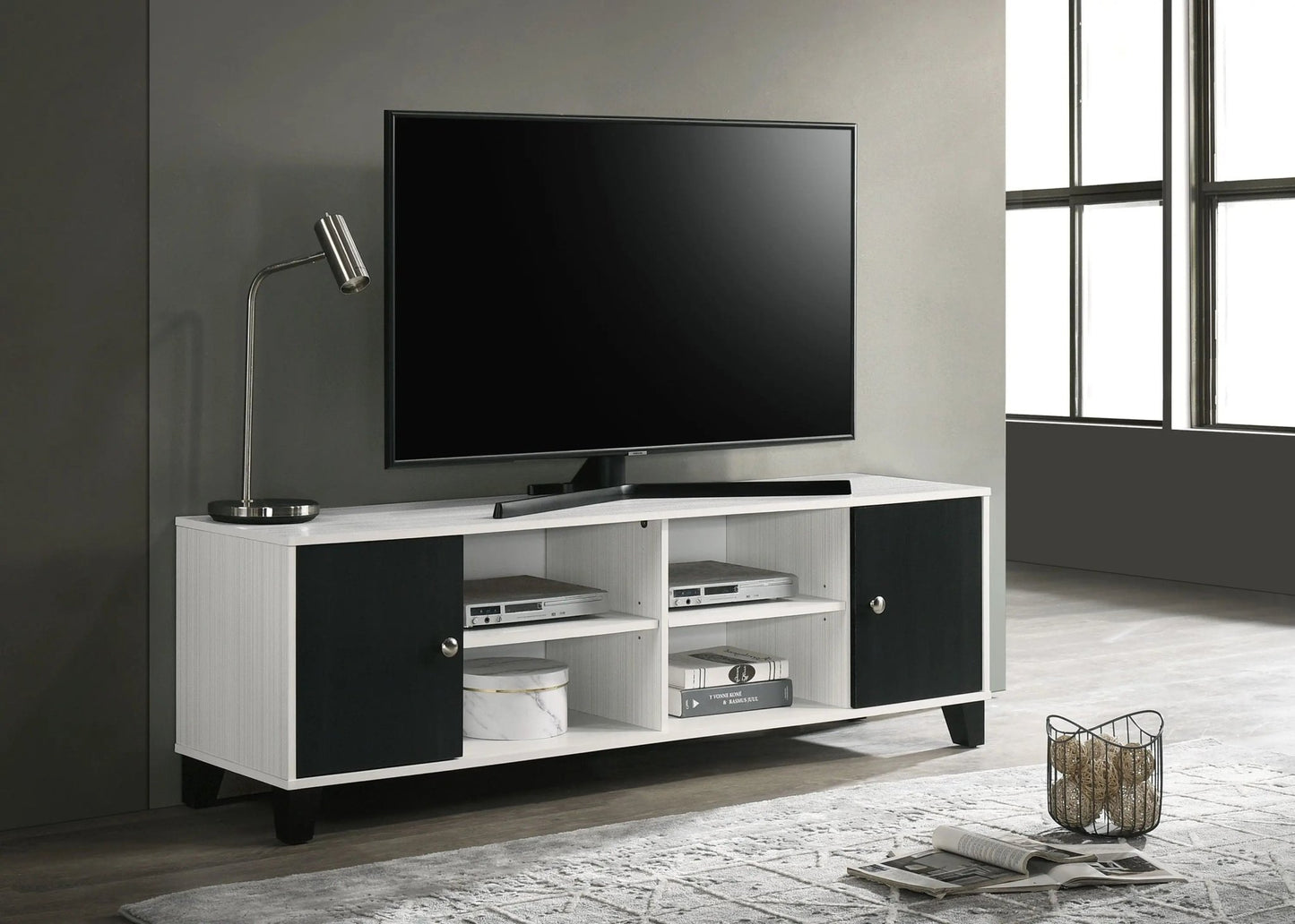 Akerson - TV Stand - White - Ferro Furniture
