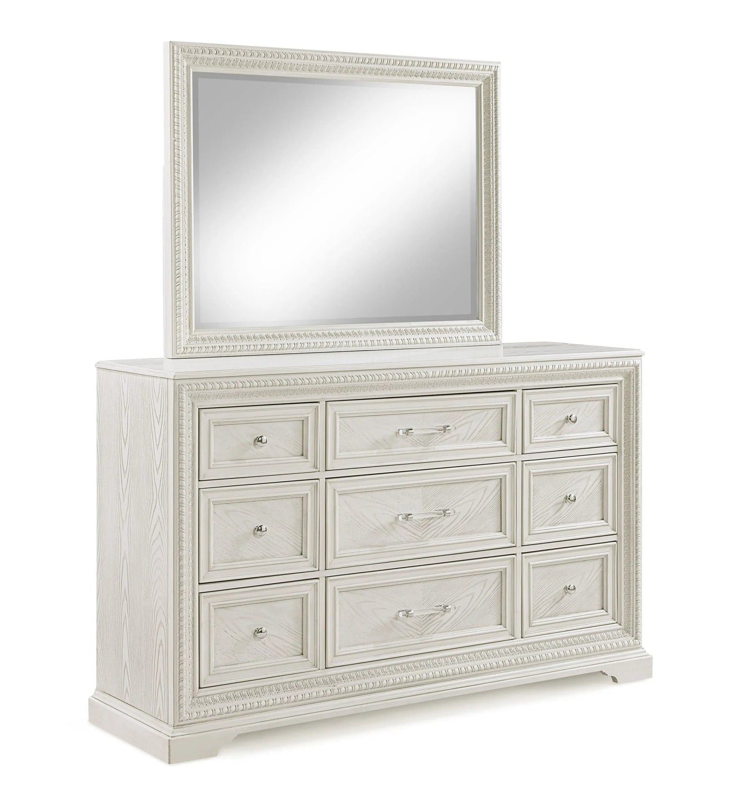 Alexandria - Dresser & Mirror - White - Ferro Furniture