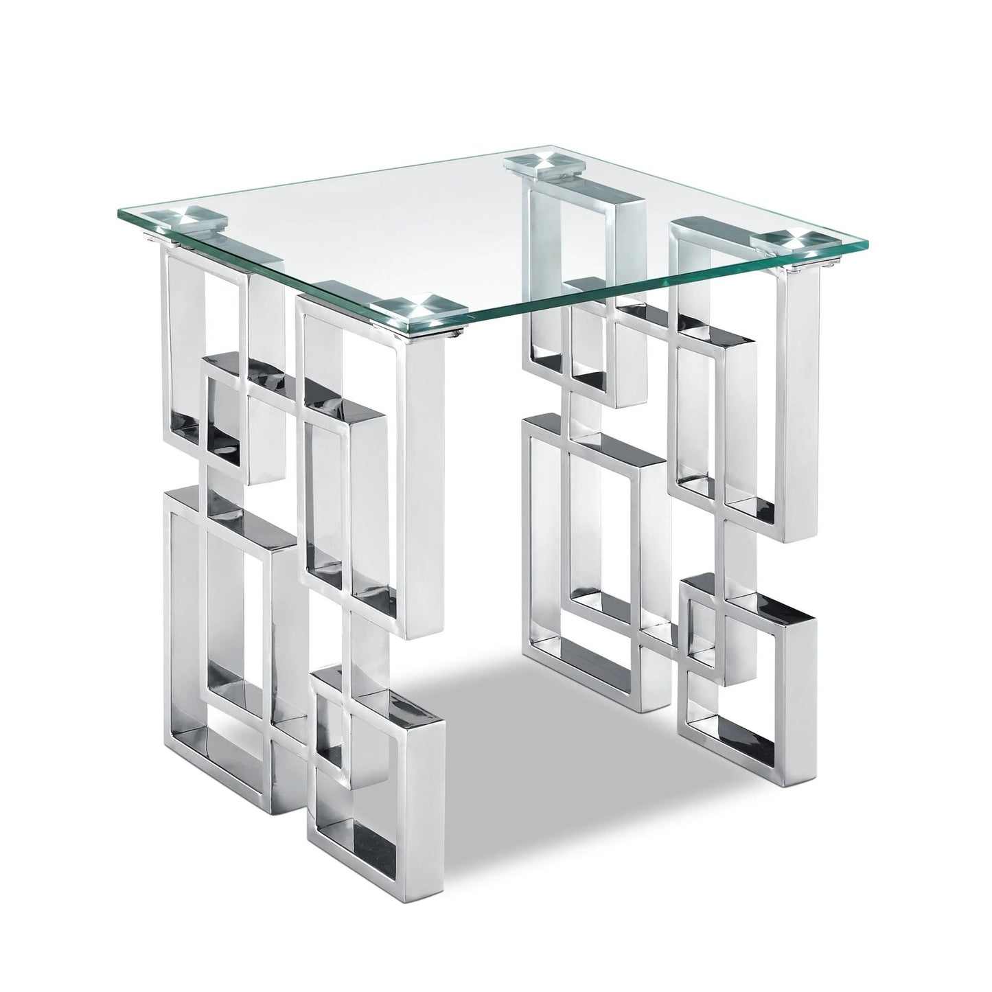 Alexis - End Table - Pearl Silver - Ferro Furniture