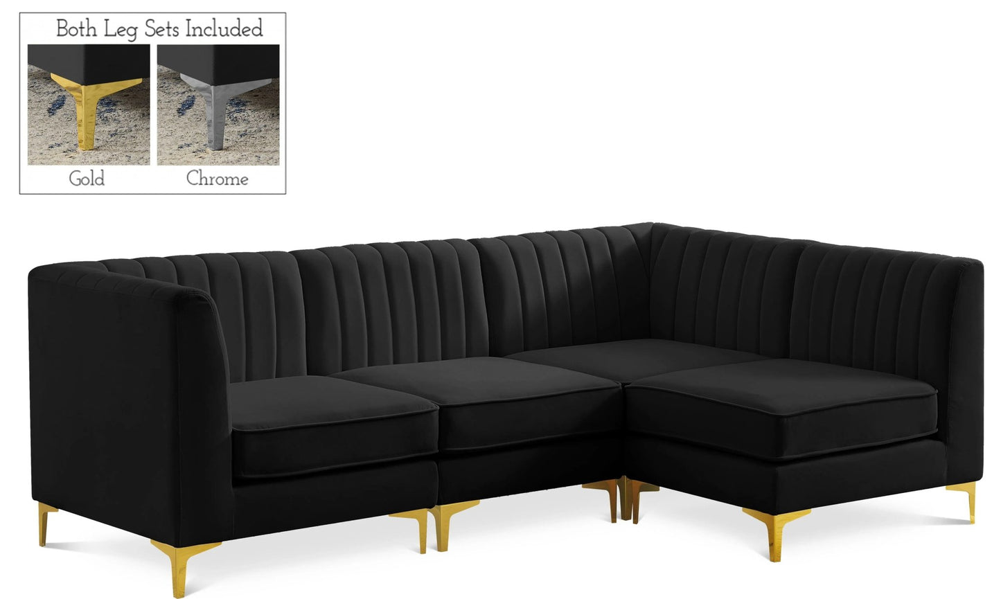 Alina - 4 Piece Modular L - Shaped Sectional - Ferro Furniture