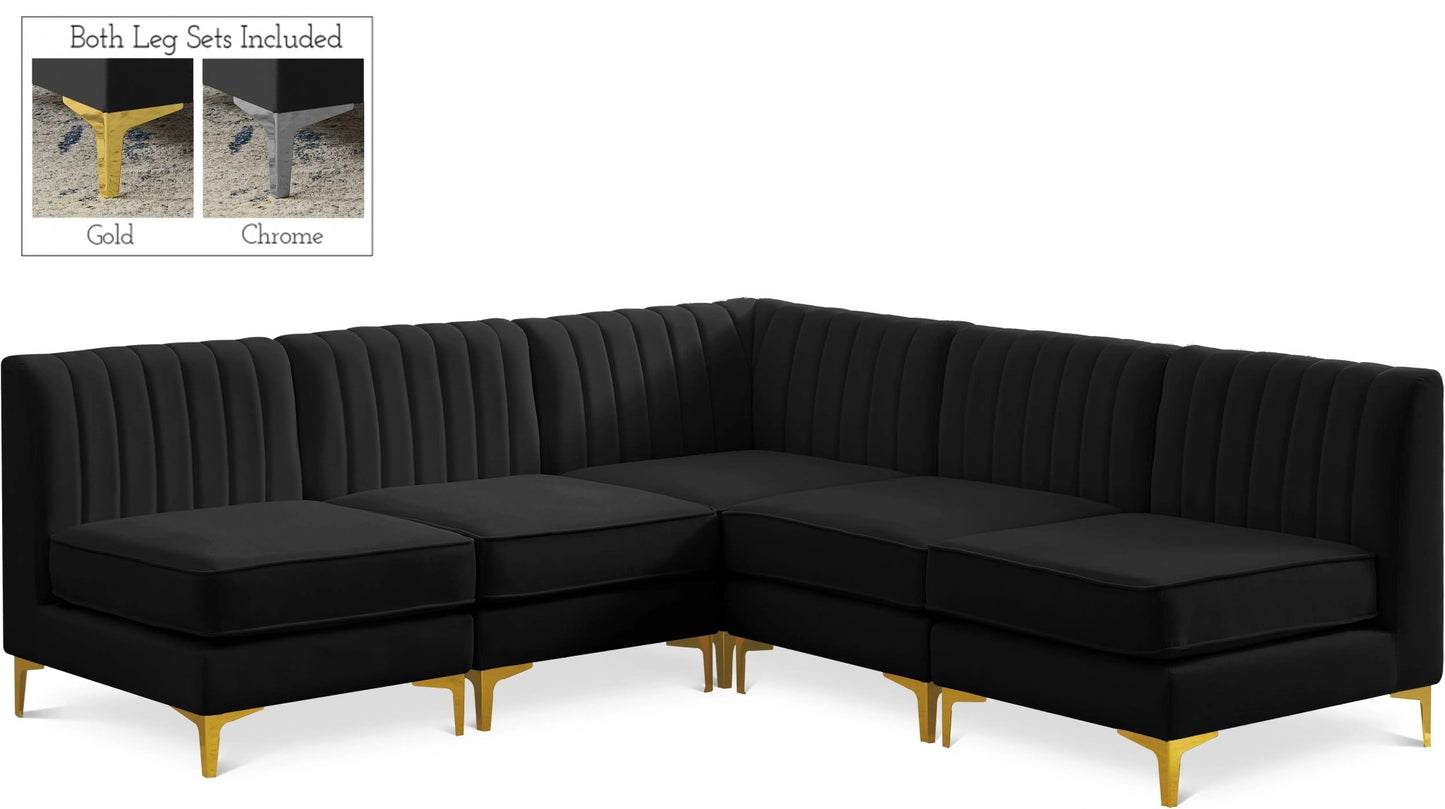 Alina - 5 Piece Armless Sectional - Ferro Furniture