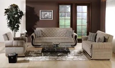 Argos Love Seat (Zilkade L.Brown) 1 Piece - Ferro Furniture