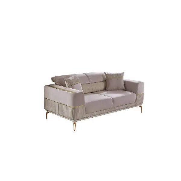 Berlin Convertible Loveseat Cream - Ferro Furniture