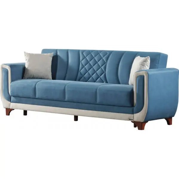 Berre Convertible Livingroom Sofa Blue - Ferro Furniture