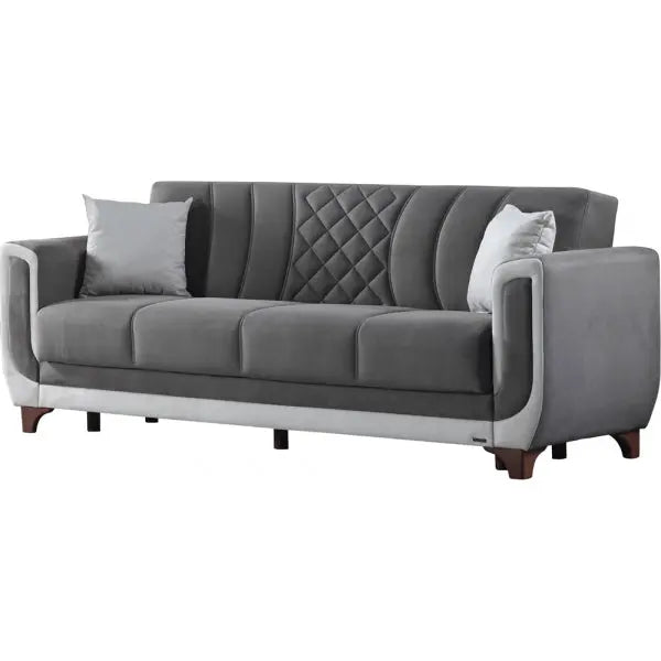 Berre Convertible Livingroom Sofa Grey - Ferro Furniture