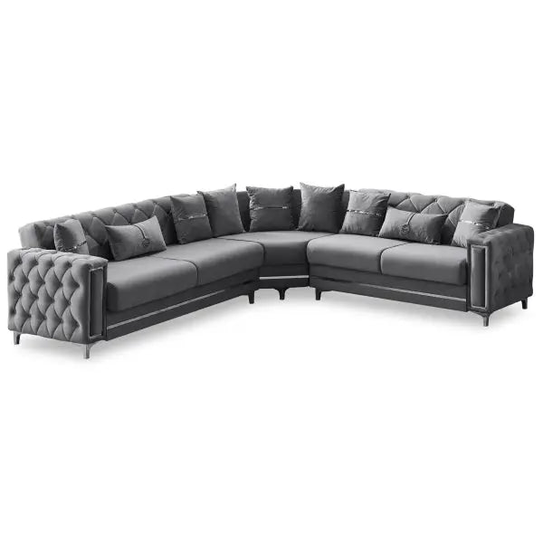 Bolivya Convertible Sectional Grey - Ferro Furniture
