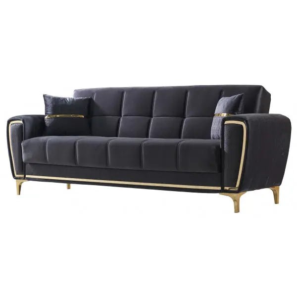 Boston Convertible Loveseat Anthracite - Ferro Furniture
