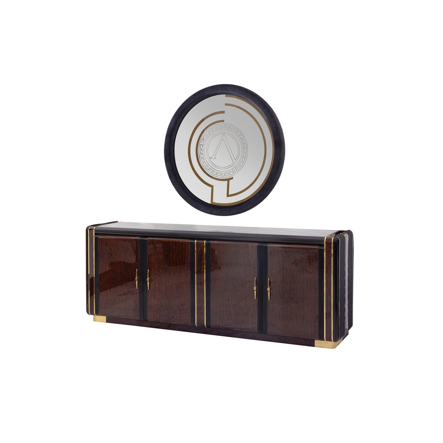 Bugatti Buffet with Mirror - Ferro Furniture