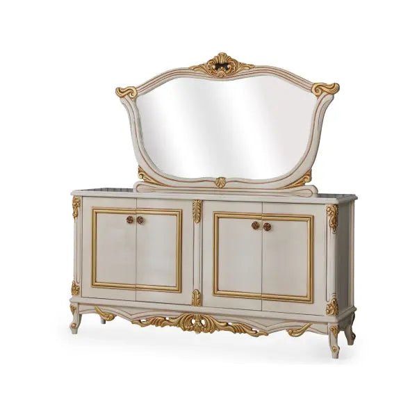 Buse Diningroom Consol With Mirror Cream - Ferro Furniture