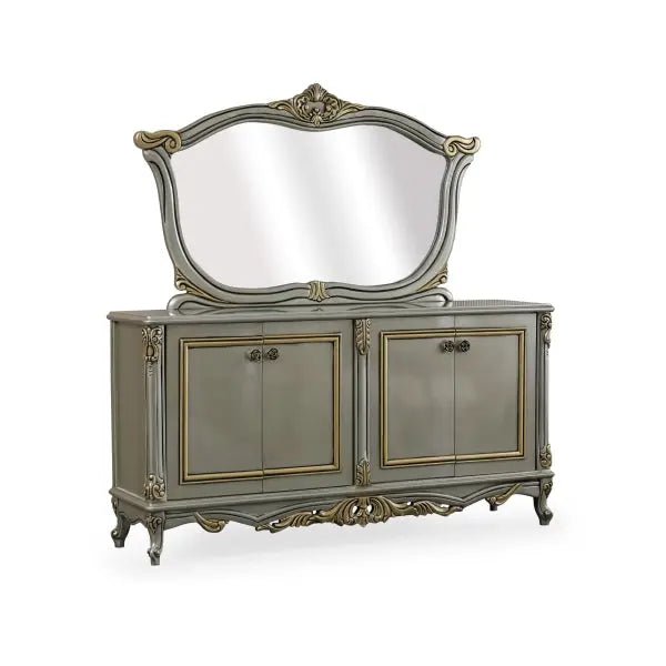 Buse Diningroom Consol With Mirror Light Green - Ferro Furniture