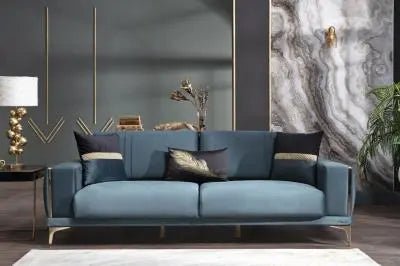 Carlino Love Seat (Napoly E.Green) 4 Pieces - Ferro Furniture