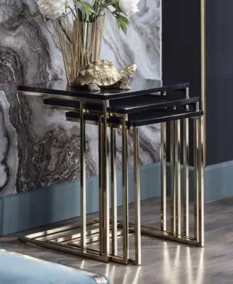 Carlino Nesting Table (HG Black) 1 Piece - Ferro Furniture