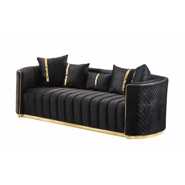 Ceko Stationary Sofa Black - Ferro Furniture