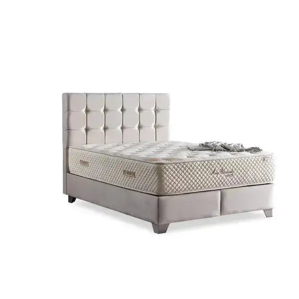 Cenova Twin Storage Bed With Headboard Cream - Ferro Furniture