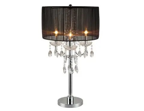 Chandelier Black 29.5" Table Touch Lamp, Set of 2 - Ferro Furniture