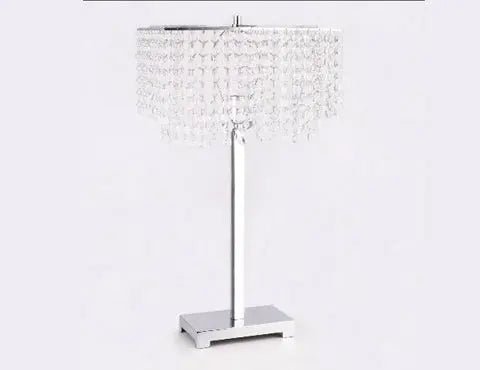 Chandelier Chrome 27.5" Table Lamp - Ferro Furniture