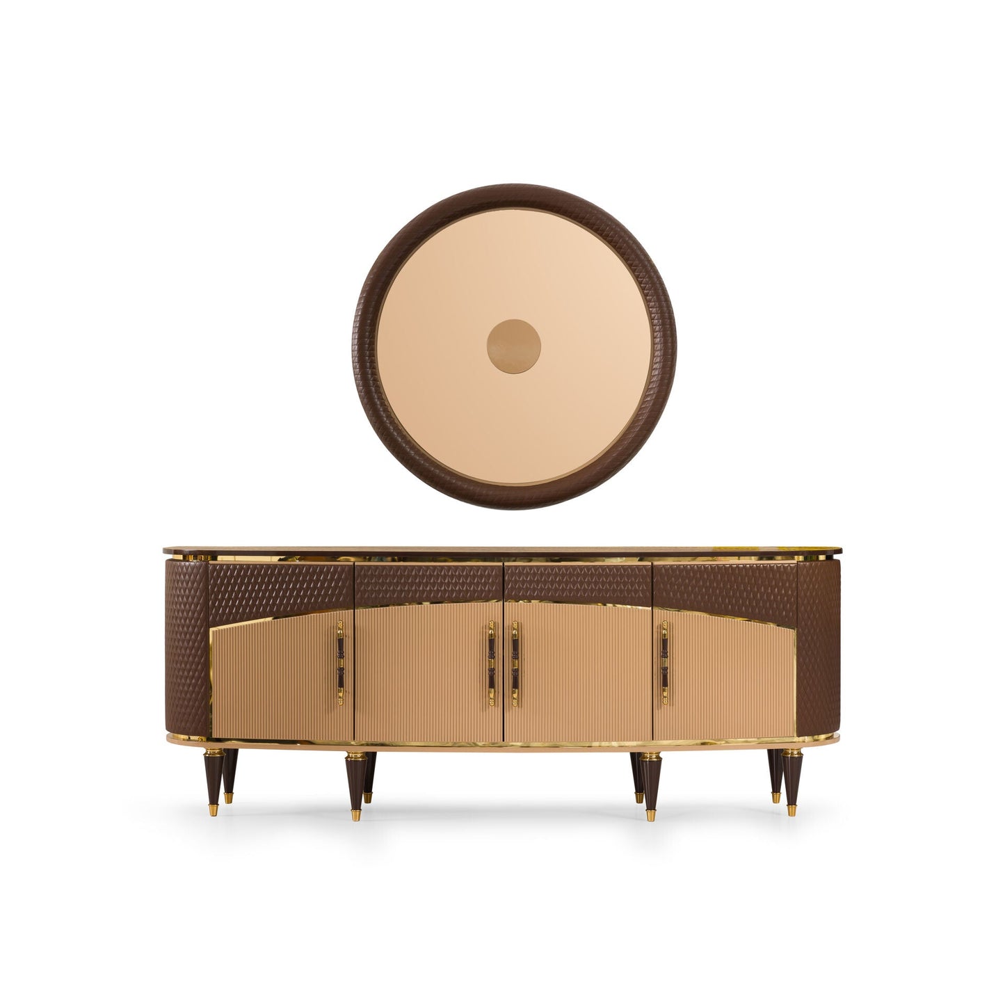 Channel Buffet with Mirror - Ferro Furniture