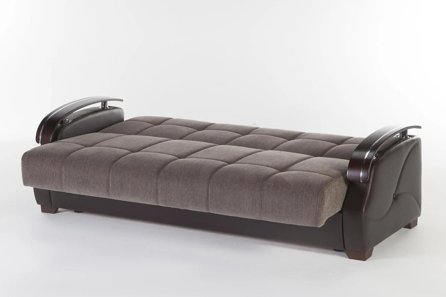 Costa 3 Seat Sleeper (Armoni Brown)/W Brown Vynil 1 Piece - Ferro Furniture