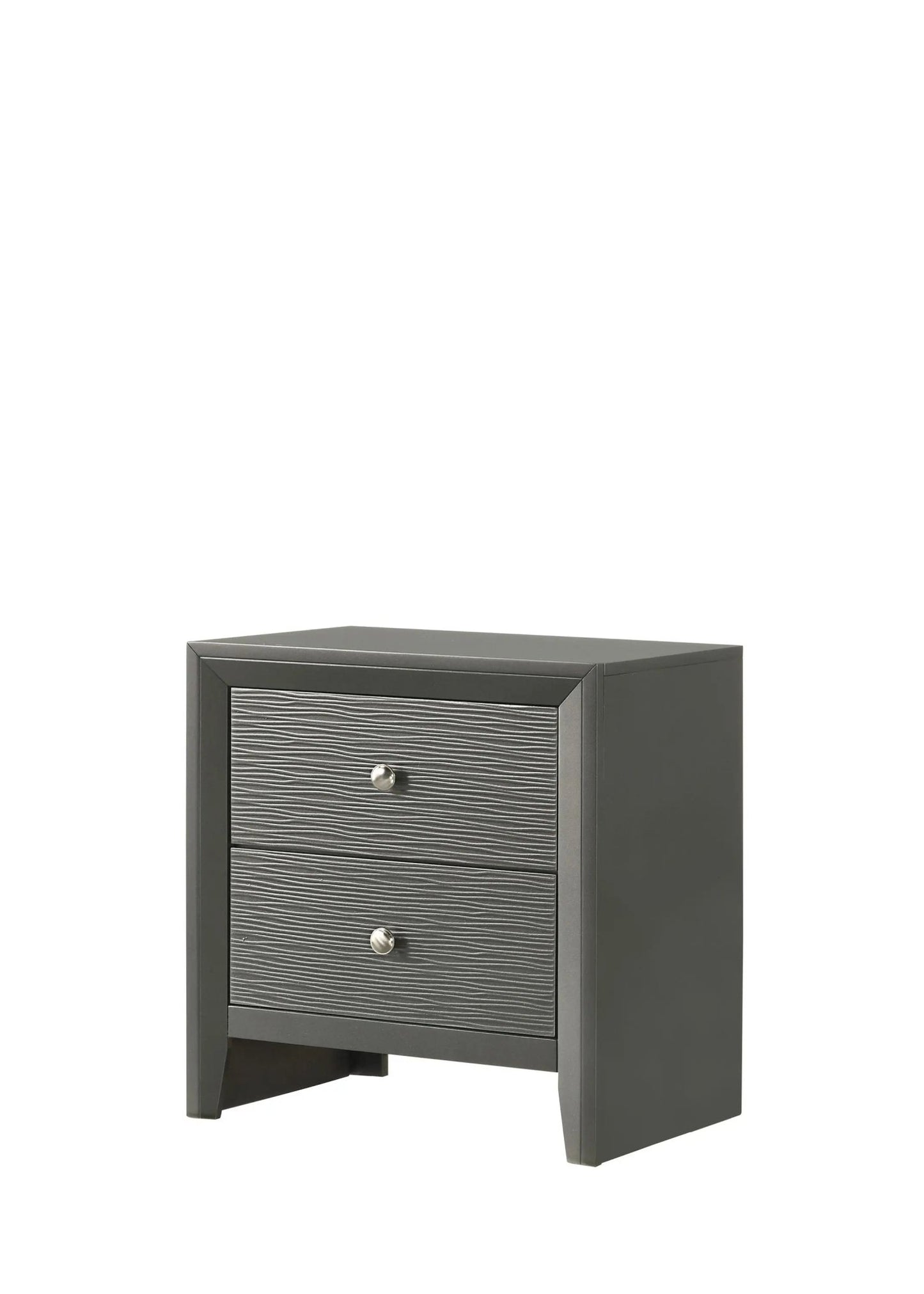 Denker - Nightstand - Gun Metal - Ferro Furniture
