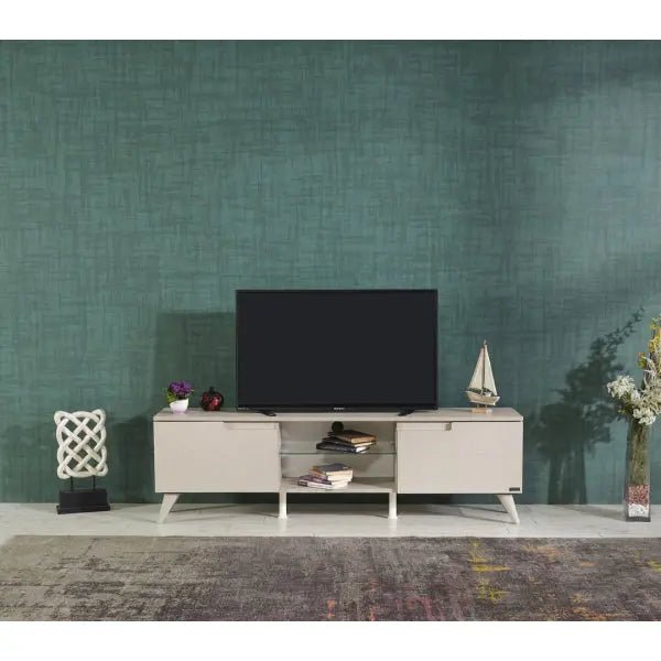 Denver Tv Stand Cotton Beige - Ferro Furniture