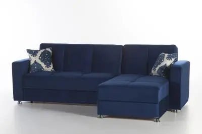 Elegant Ottoman (Roma Navy) 1 Piece - Ferro Furniture
