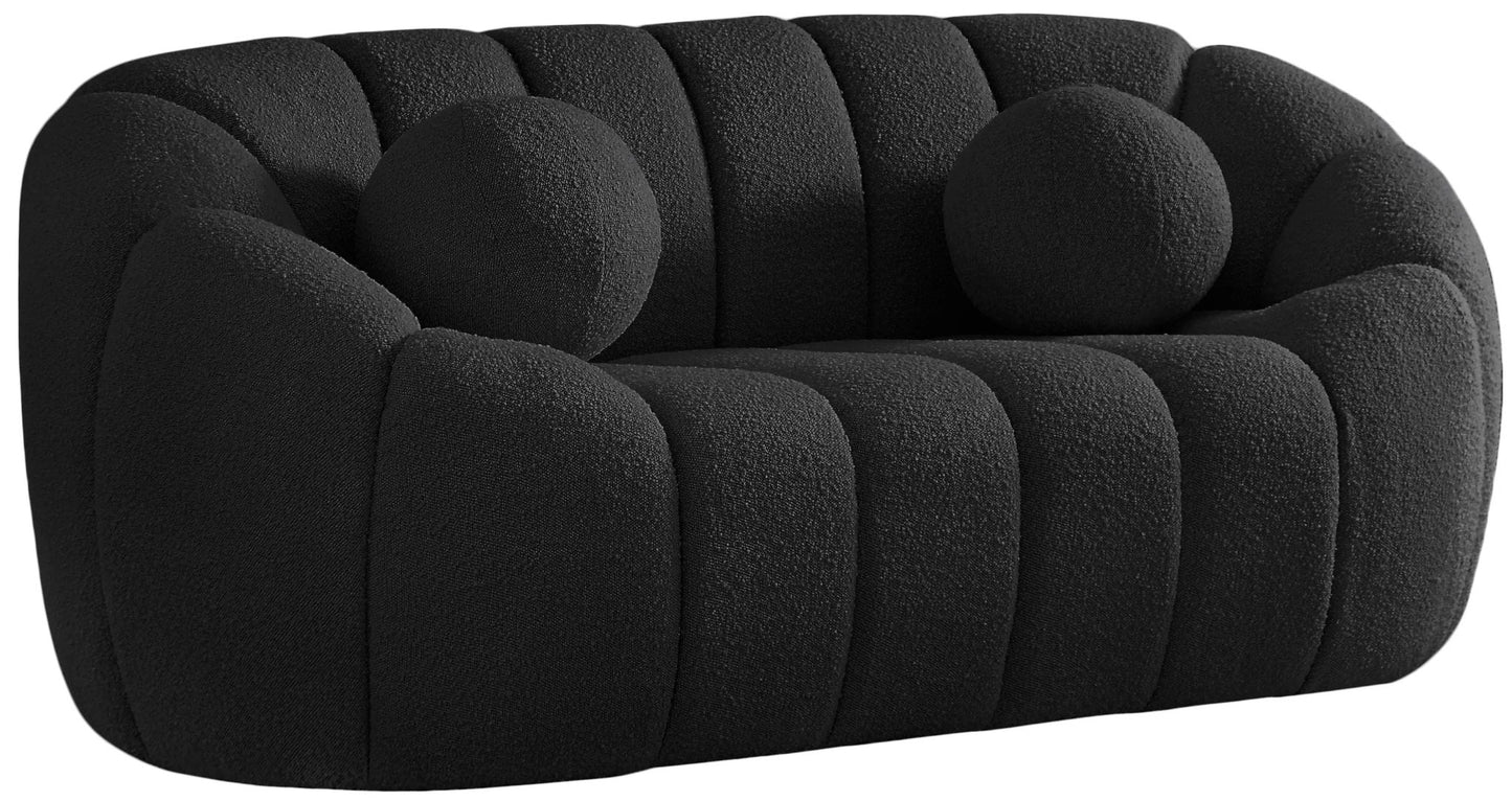 Elijah - Boucle Fabric Loveseat - Ferro Furniture