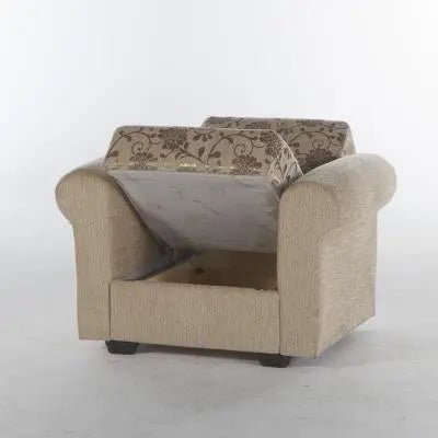 Elita S Armchair (Yasemin Beige) 2 Pieces - Ferro Furniture