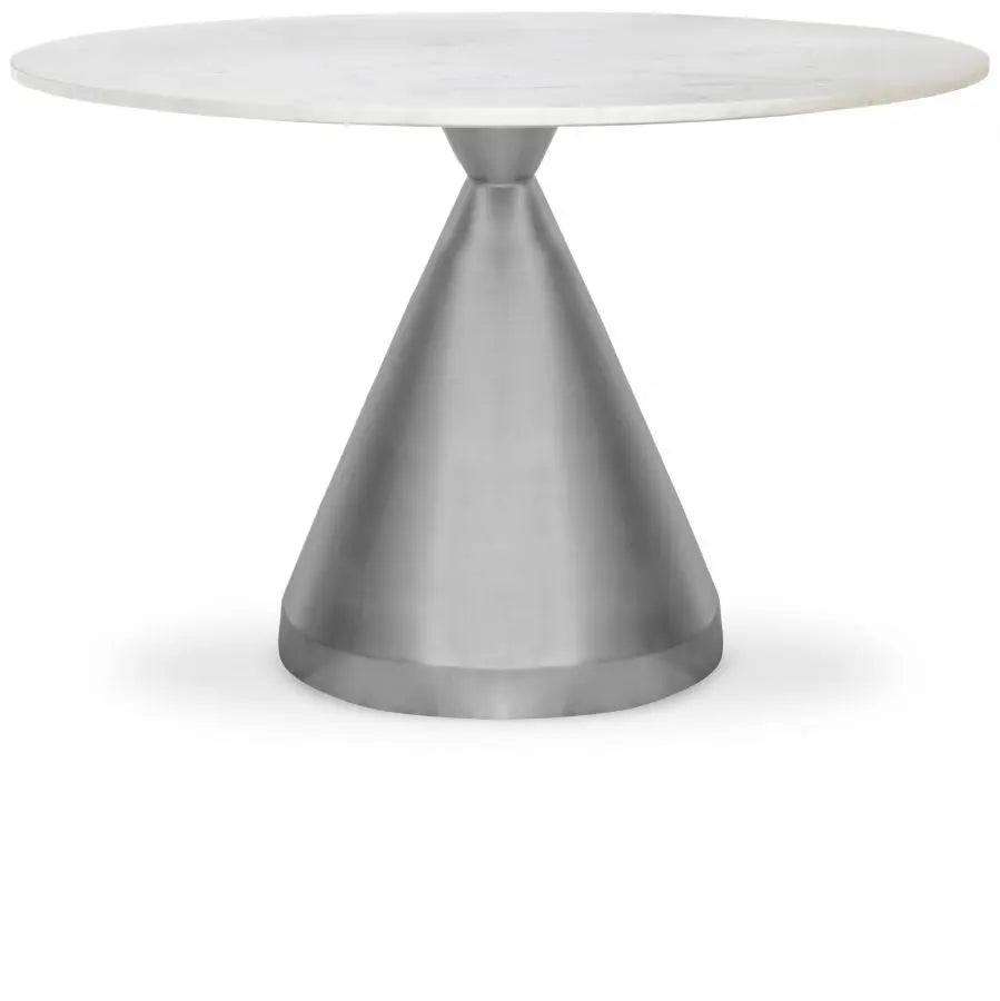 Emery - Dining Table - White - Marble/Stone - Ferro Furniture