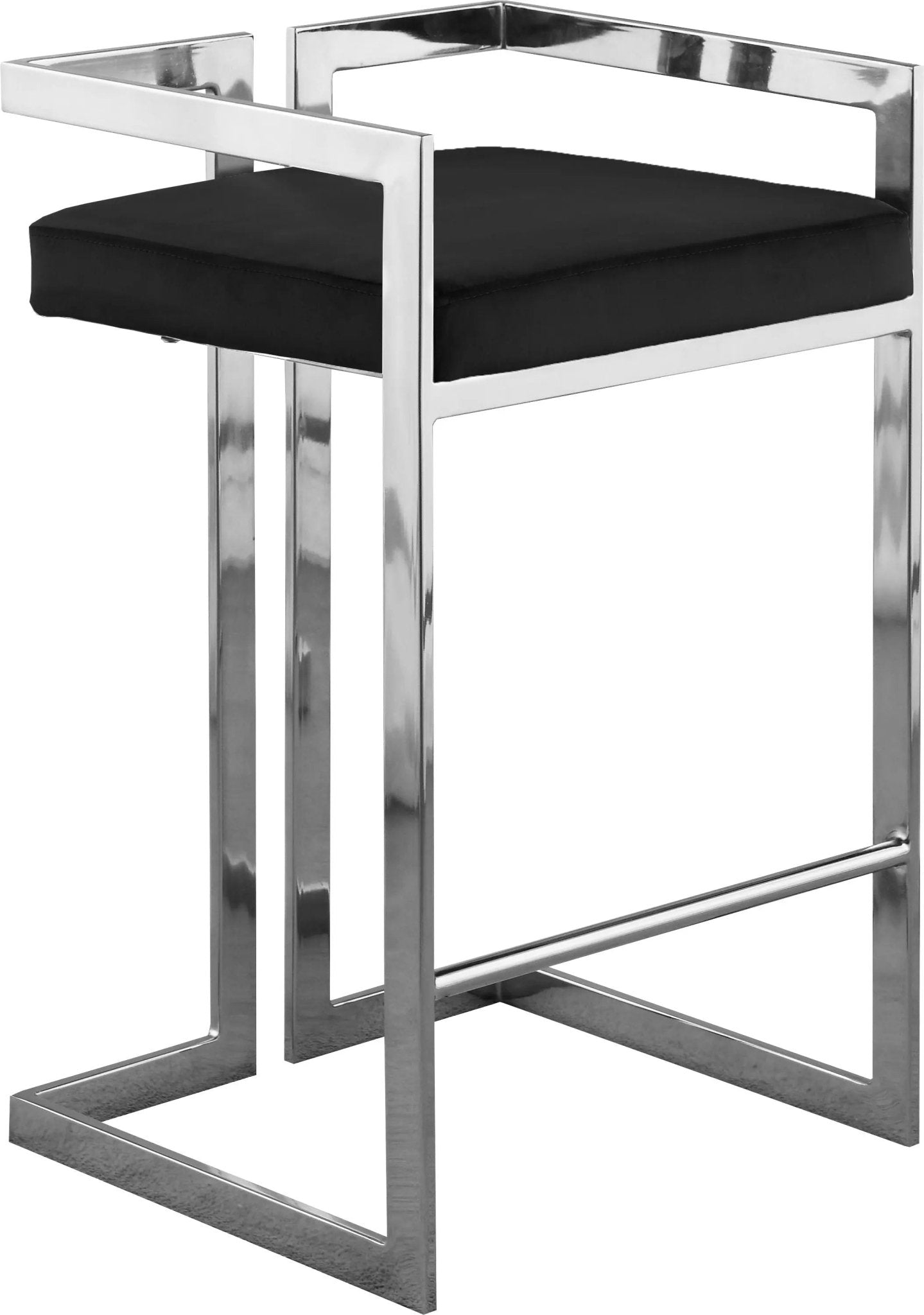 Ezra - Stool with Chrome Legs (Set of 2) - Ferro Furniture