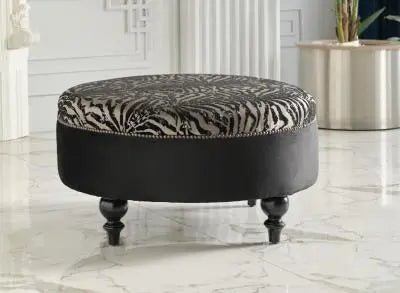 Gaze Ottoman (Gaze Main/Dica Black) - Ferro Furniture