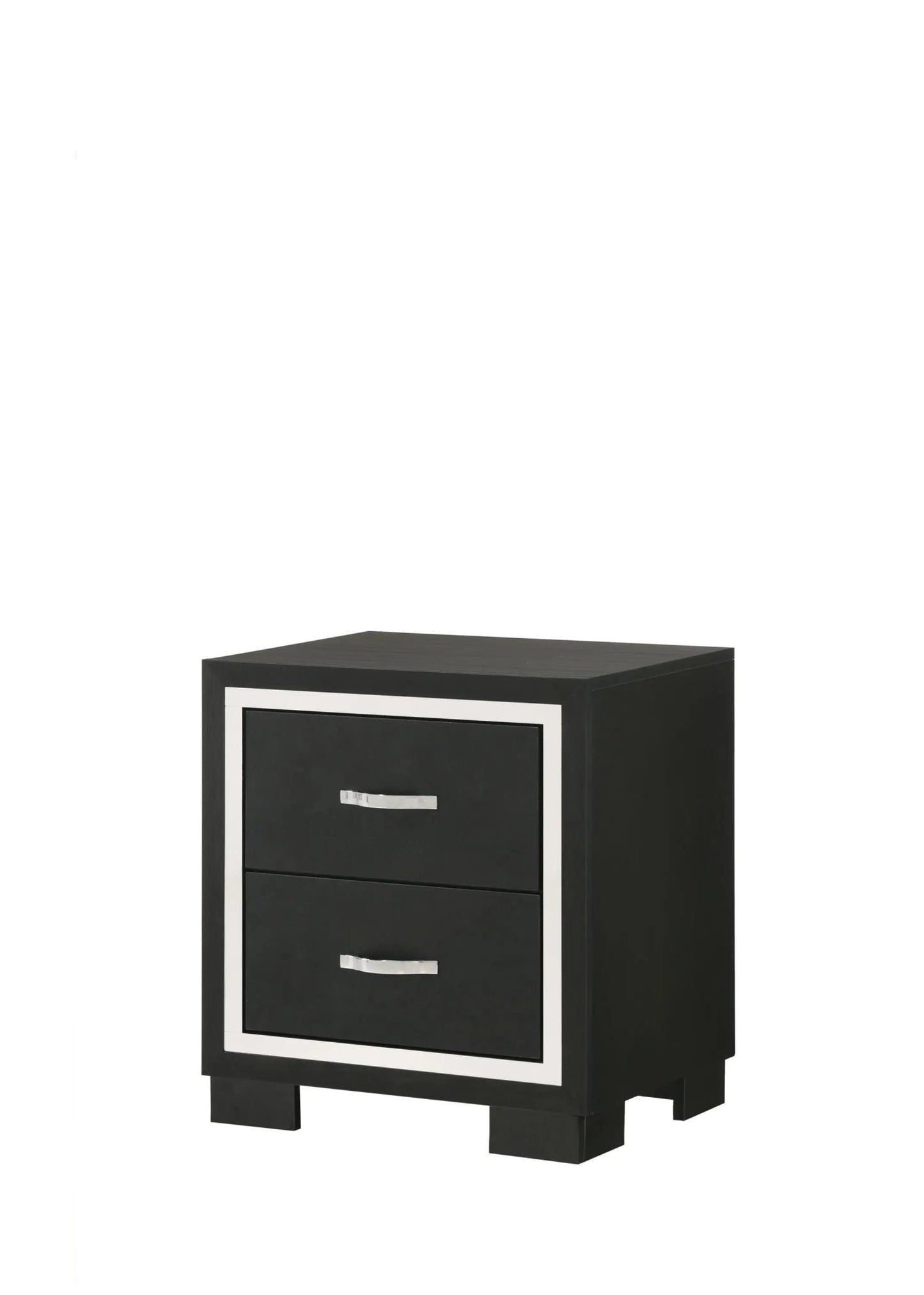 Gennro - Nightstand - Black - Ferro Furniture