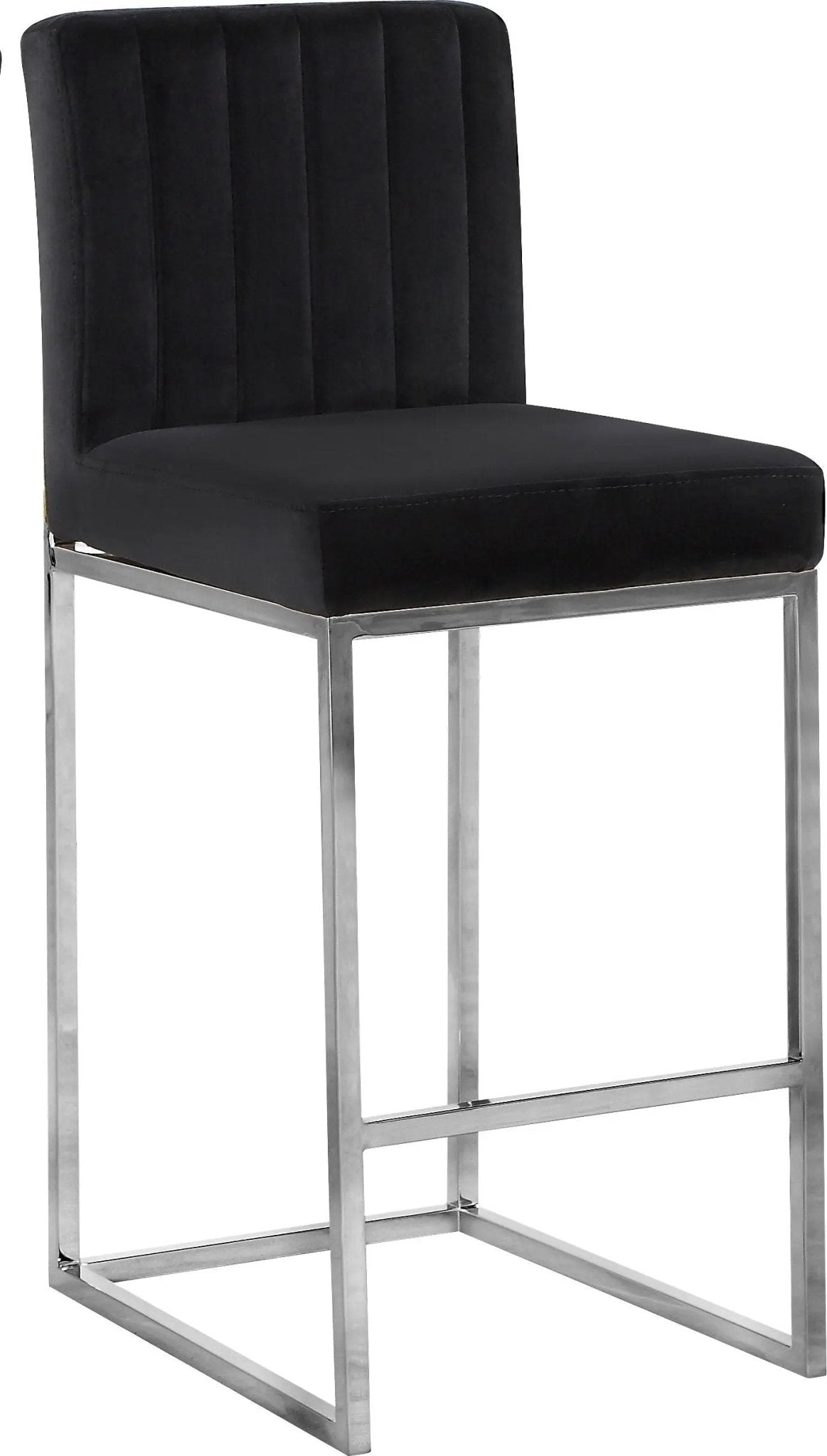 Giselle - Stool with Chrome Legs - Ferro Furniture