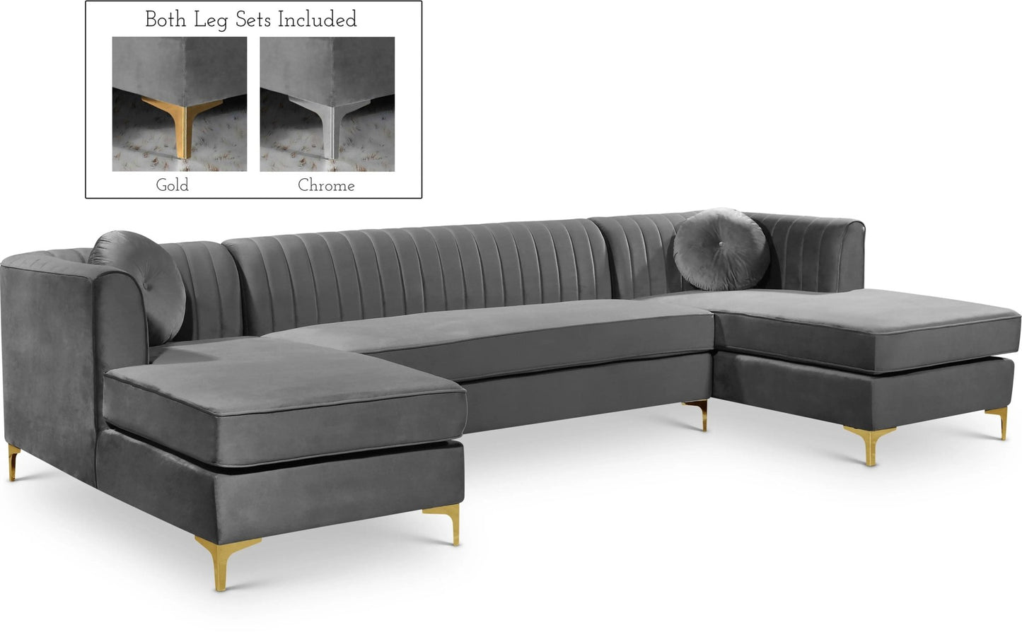 Graham - 3 Piece Sectional - Ferro Furniture