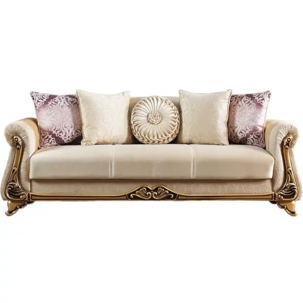 Harmony Convertible Livingroom Sofa Khaki - Ferro Furniture