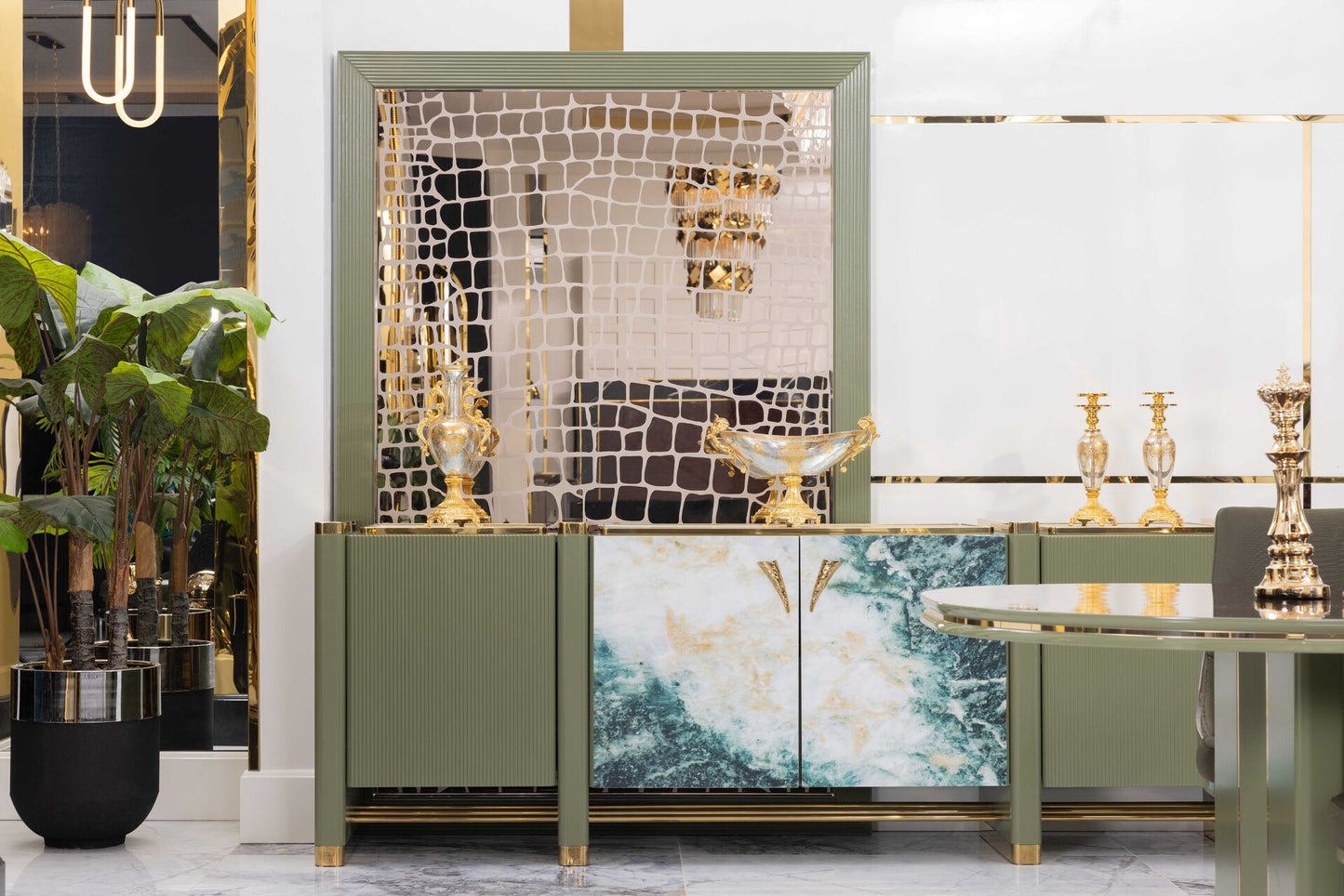 Hermes Buffet with Mirror - Ferro Furniture