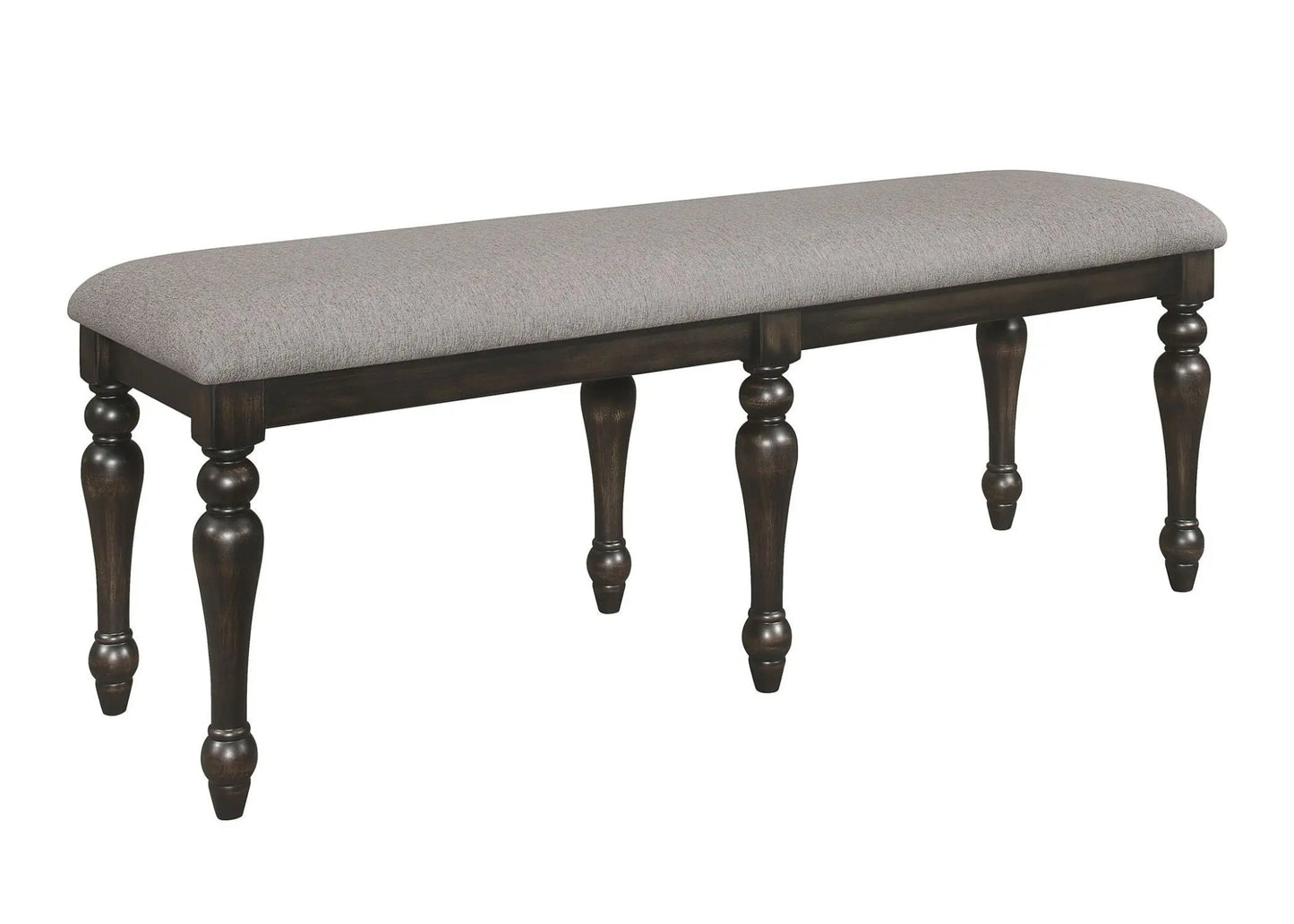 Hilara - Bench - Gray & Charcoal - Ferro Furniture