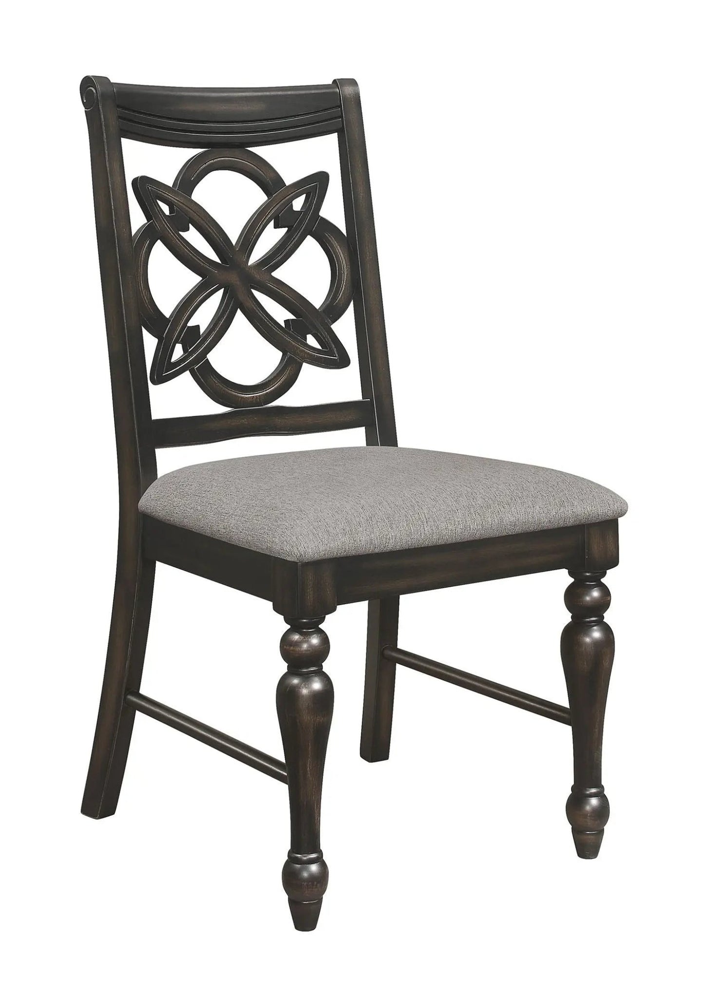 Hilara - Side Chair (Set of 2) - Dark Brown - Ferro Furniture