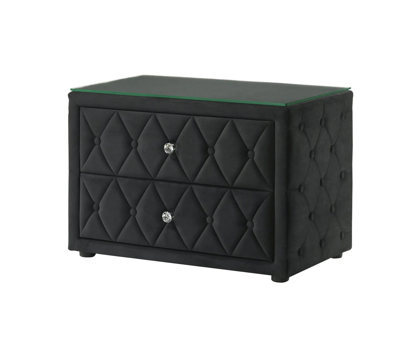 Josephine - Night Stand - Black - Ferro Furniture