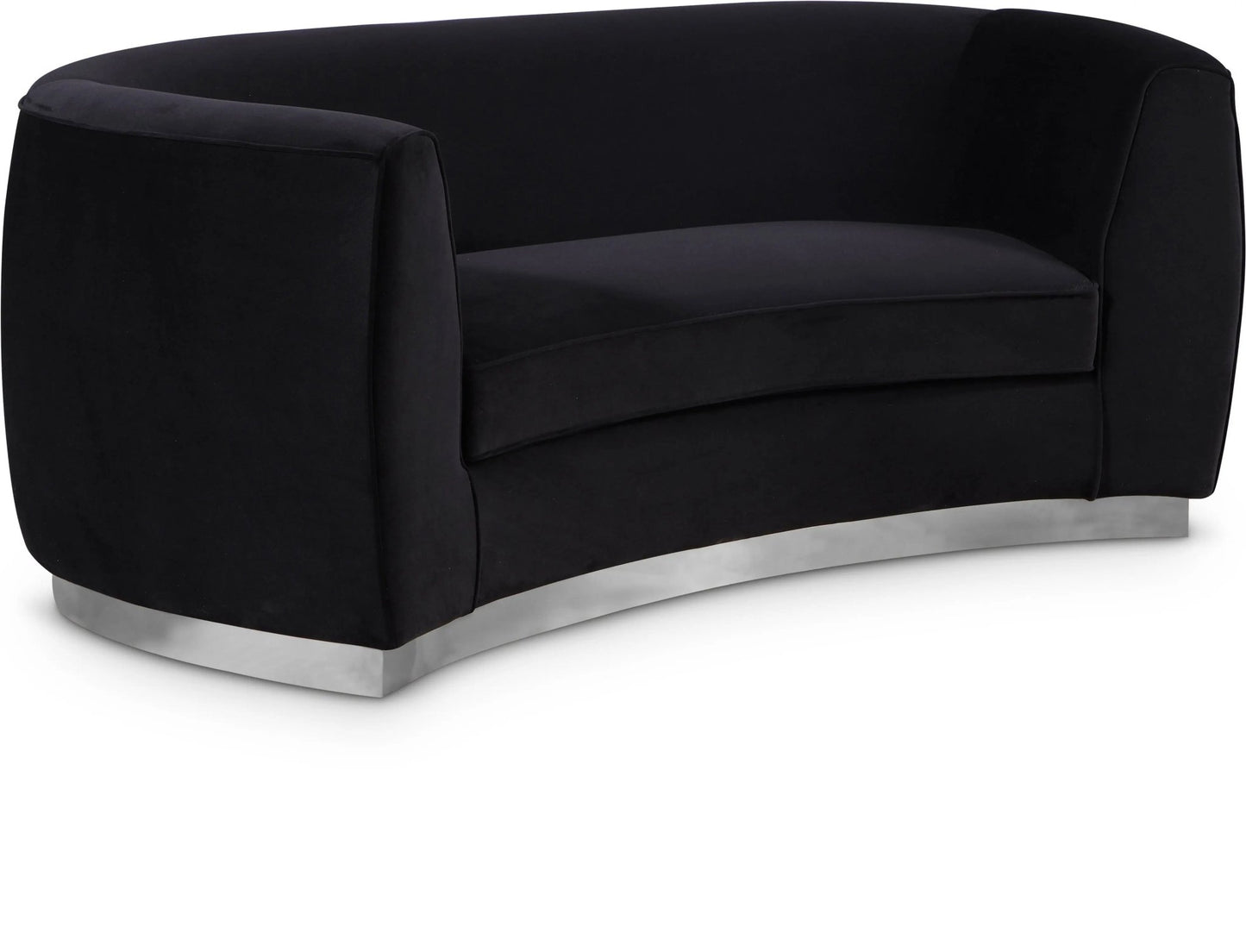 Julian - Loveseat with Chrome Base - Ferro Furniture
